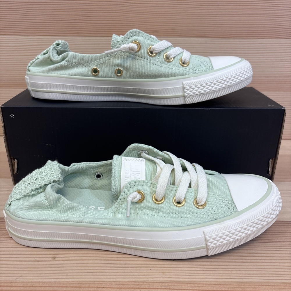 Converse Shoreline Slip On Shoes Womens Sz 7 Surplus Mint Sneakers A14969F